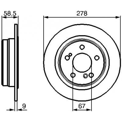 Brzdový kotouč BOSCH 0 986 478 565