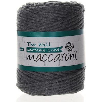 Maccaroni The Wall 5mm tmavě šedá melange 102 – Zbozi.Blesk.cz