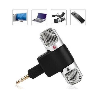 Externí mikrofon pro mobilní telefon, kameru, notebook, foťák 3,5mm jack – Sleviste.cz