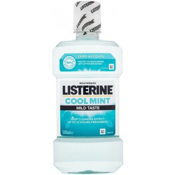 Listerine Cool Mint Mild ústní voda s esenciálními oleji bez alkoholu 500 ml