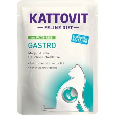 Kattovit Gastro Pouch Krůtí s rýží 6 x 85 g