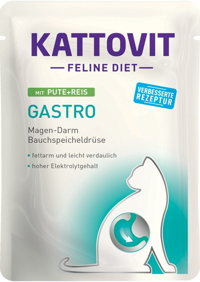 Kattovit Gastro Pouch Krůtí s rýží 6 x 85 g