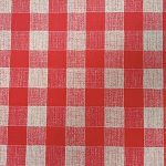 SVITAP s.r.o. UBRUSOVINA PVC s textilním podkladem/PVC ubrus - vzor kostka červená – Zbozi.Blesk.cz