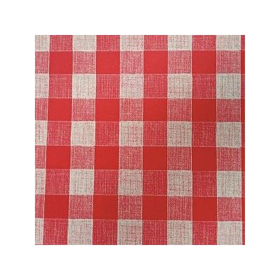 SVITAP s.r.o. UBRUSOVINA PVC s textilním podkladem/PVC ubrus - vzor kostka červená – Zbozi.Blesk.cz