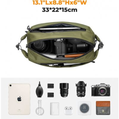 K&F Concept Alpha Sling 10L Green – Zboží Živě