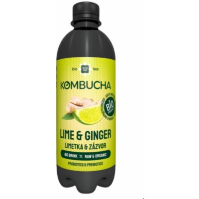 Long Life Biotea Bio Kombucha limeta zázvor 0,5 l