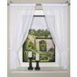 HOME WOHNIDEEN záclona hotová dvoudílná 46394 Batist 0105 bila 125x75 cm (v x s) – Hledejceny.cz