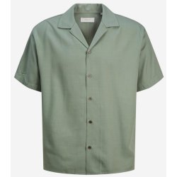 Jack & Jones Aaron pánská košile s krátkým rukávem zelená