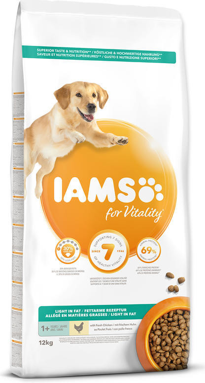 Iams ProActive Health Adult Light in Fat for Sterilsed/Overweight dogs Chicken 12 kg