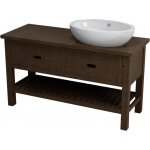 Erra Brand umyvadlová skříňka 130x73x50cm, mořený smrk BA131 – Hledejceny.cz