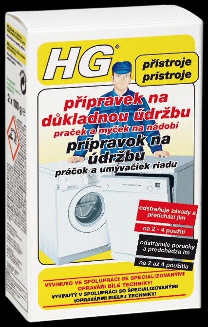 HG přípravek na důkladnou údržbu praček a myček 2x100 g od 210 Kč -  Heureka.cz