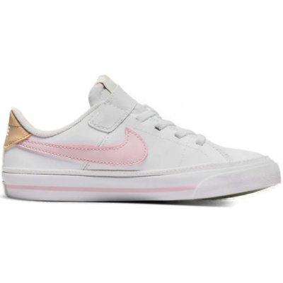 Nike Court Legacy Ks white/pink foam/honeydew – Zboží Mobilmania