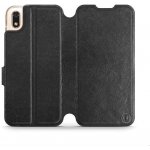 Mobiwear flip pouzdro Huawei Y5 2019 / Honor 8S v provedení C_BLS černé&Gray s šedém vnitřkem – Sleviste.cz