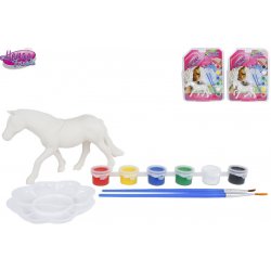 Mikro trading Horse Friends Vymaluj si svého koně 14 cm s doplňky