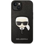 Pouzdro Karl Lagerfeld PU Saffiano Karl Head iPhone 14 černé – Zboží Živě