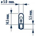 Narva 17037 W1,2W W2x4,6d 12V 1W