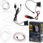 KIK KX4955 LED ambientní osvětlení pro auto/auto USB/12V páska 5m bílá – Zboží Mobilmania