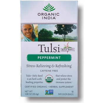 Organic India Tulsi s mátou čaje 18 x 1.7 g