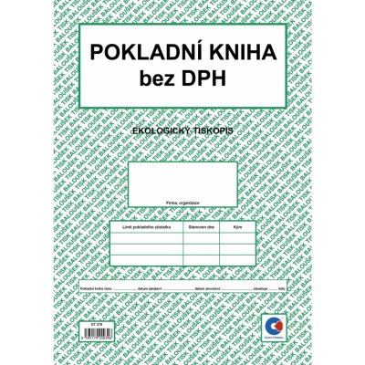 Baloušek Tisk ET378 Pokladní kniha bez DPH – Zboží Dáma Baloušek Tisk ET378 Pokladní kniha bez DPH – Zboží Dáma