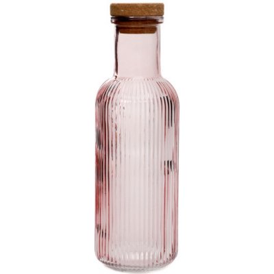 Karafa NATIA růžová s korkem 890982 1L – Zboží Mobilmania