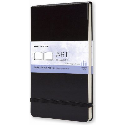 Moleskine Skicář Watercolour Album tvrdé desky L černý A5 – Hledejceny.cz