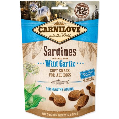 Carnilove Dog Soft Snack sardinky s medvědím česnekem 200 g