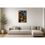 Obraz na plátně – Vánoční betlém pod zářící hvězdou 70 × 105 cm – Hledejceny.cz