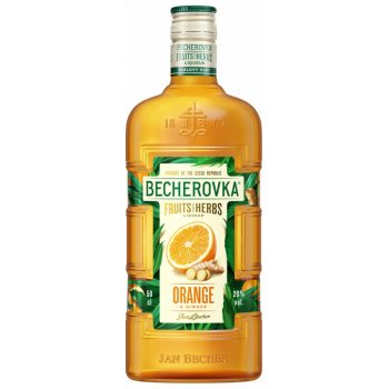 Becherovka Orange & Ginger 20% 0,5 l (holá láhev)