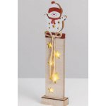 Emos DCWW12 LED dekorace dřevěná sněhulák 46 cm 2x AA – Hledejceny.cz