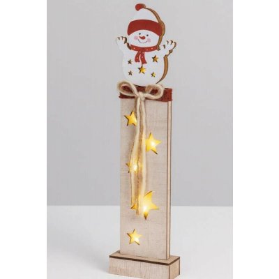 Emos DCWW12 LED dekorace dřevěná sněhulák 46 cm 2x AA – Hledejceny.cz