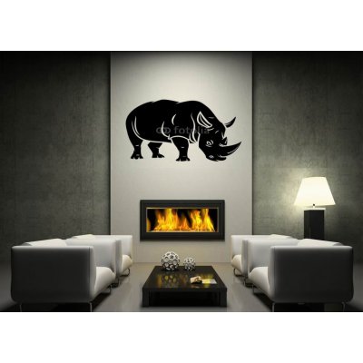 Weblux vzor n73953128 Samolepka na zeď - Rhinoceros Tattoo prachy abstrahovat Afrika, rozměry 170 x 100 cm
