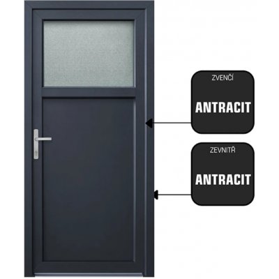 CanDo DRAVA antracit/antracit levé 98 x 208 cm – Hledejceny.cz