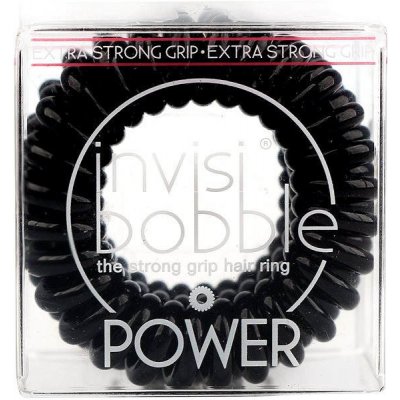 Invisibobble POWER True Black gumička černá 3ks