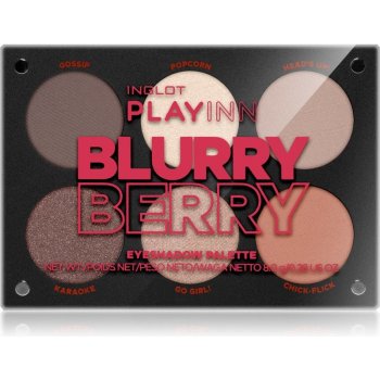Inglot Paletka očních stínů Blurry Berry Eye Shadow Palette