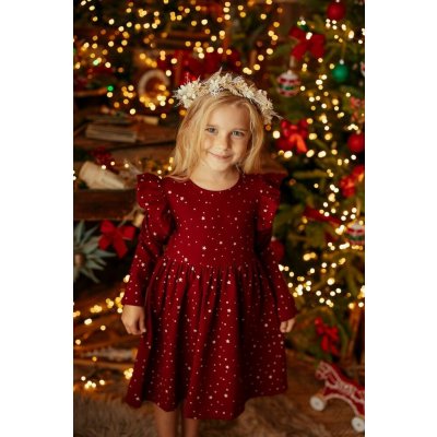 Lily Grey dívčí slavnostní vínové – Zboží Mobilmania