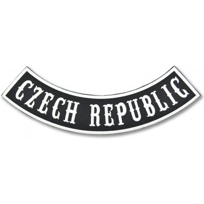 Moto nášivka Czech Republic Rocker - XXL na záda – Zbozi.Blesk.cz