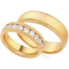 Prsteny iZlato Forever snubní prsteny s linií devíti diamantů IZOBBR003