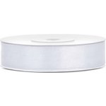 Stuha saténová BÍLÁ, 12 mm x 25 m – Sleviste.cz