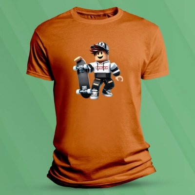 Sandratex dětské tričko s potiskem Roblox skejťak 3 Oranžová – Hledejceny.cz