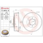 Brzdový buben BREMBO 14.A676.10