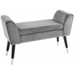 Interior DE Lavice Scatlett 90 cm šedá samet LAV43278 – Sleviste.cz