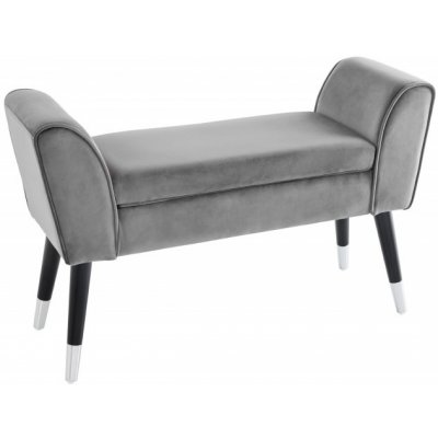 Interior DE Lavice Scatlett 90 cm šedá samet LAV43278 – Sleviste.cz