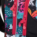 Topgal černý batoh s barevnými kytičkami Coco 21006 G – Zboží Mobilmania