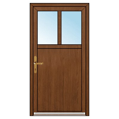 OknaDvereNaMiru.cz Vchodové dveře SLOUPKOVÉ Aronie ořech 105 x 200 cm – Hledejceny.cz