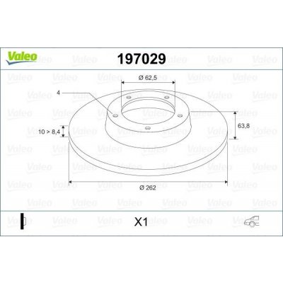 Brzdový kotouč VALEO 197029 – Hledejceny.cz