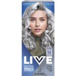 Schwarzkopf Live Ultra Bright or Pastel barva na vlasy Steel Silver 098 50 ml – Zboží Mobilmania