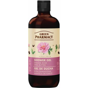 Green Pharmacy Body Care Muscat Rose & Green Tea sprchový gel 0% Parabens Silicones PEG 500 ml