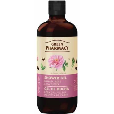 Green Pharmacy Body Care Muscat Rose & Green Tea sprchový gel 0% Parabens Silicones PEG 500 ml