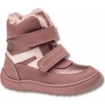 Protetika dívčí zimní barefoot boty DAXI OLD PINK starorůžová – Zboží Dáma