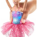 Barbie svítící magická baletka s růžovou sukní – Zboží Dáma